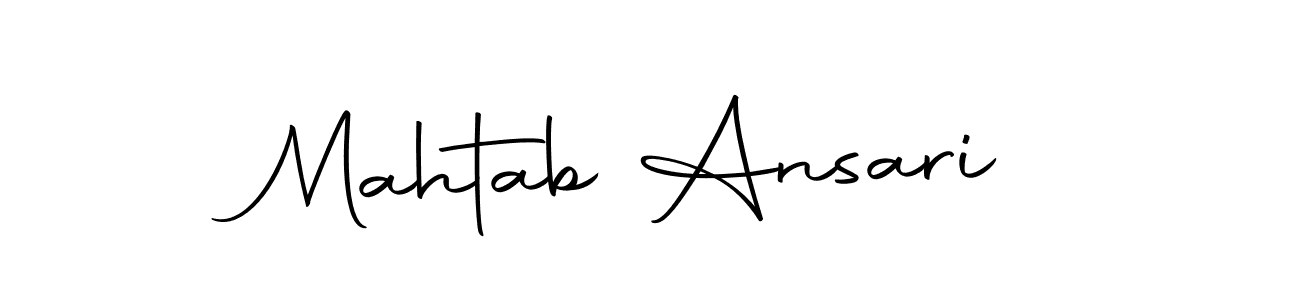 Make a beautiful signature design for name Mahtab Ansari. With this signature (Autography-DOLnW) style, you can create a handwritten signature for free. Mahtab Ansari signature style 10 images and pictures png