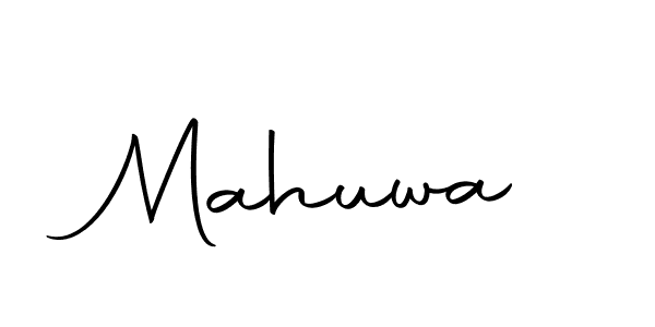 Make a beautiful signature design for name Mahuwa. With this signature (Autography-DOLnW) style, you can create a handwritten signature for free. Mahuwa signature style 10 images and pictures png