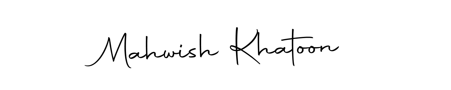 Make a beautiful signature design for name Mahwish Khatoon. With this signature (Autography-DOLnW) style, you can create a handwritten signature for free. Mahwish Khatoon signature style 10 images and pictures png