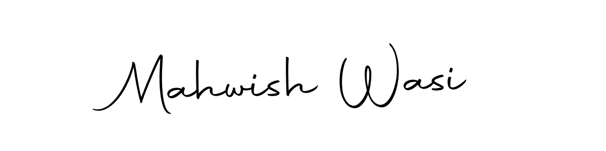 Create a beautiful signature design for name Mahwish Wasi. With this signature (Autography-DOLnW) fonts, you can make a handwritten signature for free. Mahwish Wasi signature style 10 images and pictures png
