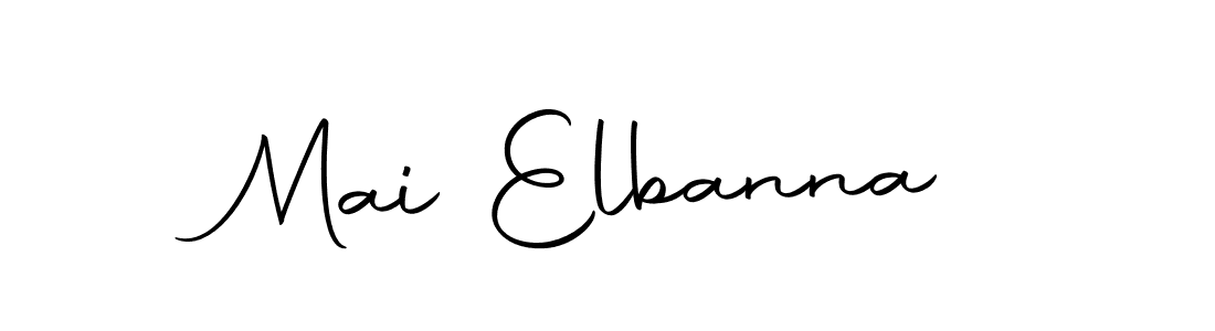 Use a signature maker to create a handwritten signature online. With this signature software, you can design (Autography-DOLnW) your own signature for name Mai Elbanna. Mai Elbanna signature style 10 images and pictures png