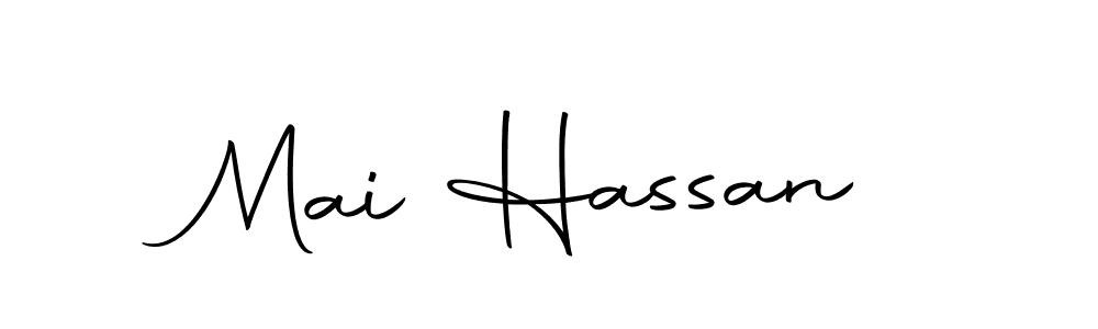 How to make Mai Hassan name signature. Use Autography-DOLnW style for creating short signs online. This is the latest handwritten sign. Mai Hassan signature style 10 images and pictures png