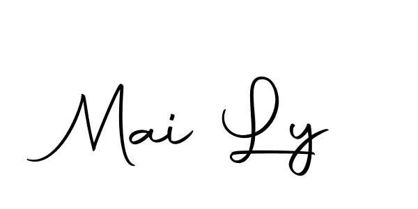 Design your own signature with our free online signature maker. With this signature software, you can create a handwritten (Autography-DOLnW) signature for name Mai Ly. Mai Ly signature style 10 images and pictures png