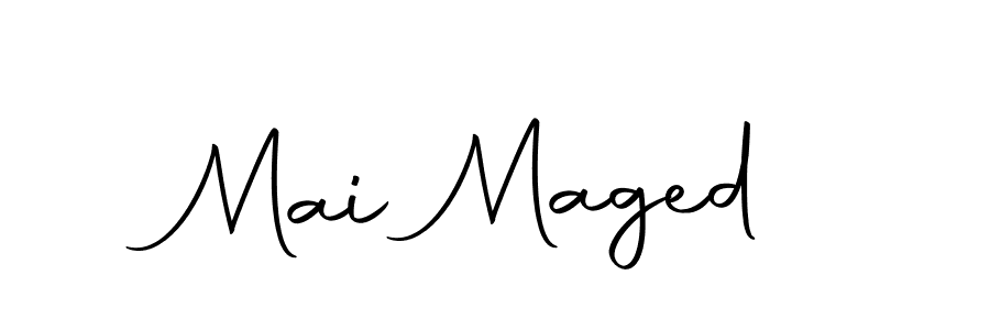 Use a signature maker to create a handwritten signature online. With this signature software, you can design (Autography-DOLnW) your own signature for name Mai Maged. Mai Maged signature style 10 images and pictures png
