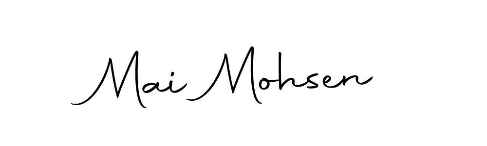Design your own signature with our free online signature maker. With this signature software, you can create a handwritten (Autography-DOLnW) signature for name Mai Mohsen. Mai Mohsen signature style 10 images and pictures png