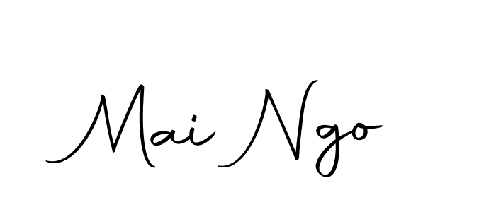 Mai Ngo stylish signature style. Best Handwritten Sign (Autography-DOLnW) for my name. Handwritten Signature Collection Ideas for my name Mai Ngo. Mai Ngo signature style 10 images and pictures png