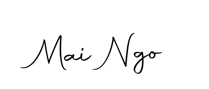 Mai Ngo stylish signature style. Best Handwritten Sign (Autography-DOLnW) for my name. Handwritten Signature Collection Ideas for my name Mai Ngo. Mai Ngo signature style 10 images and pictures png