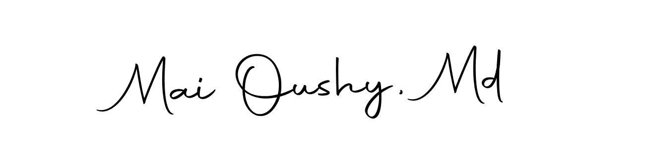 Design your own signature with our free online signature maker. With this signature software, you can create a handwritten (Autography-DOLnW) signature for name Mai Oushy, Md. Mai Oushy, Md signature style 10 images and pictures png