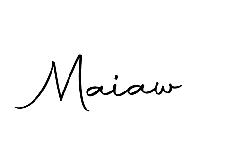 Create a beautiful signature design for name Maiaw. With this signature (Autography-DOLnW) fonts, you can make a handwritten signature for free. Maiaw signature style 10 images and pictures png