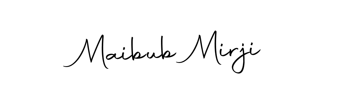 Make a beautiful signature design for name Maibub Mirji. With this signature (Autography-DOLnW) style, you can create a handwritten signature for free. Maibub Mirji signature style 10 images and pictures png