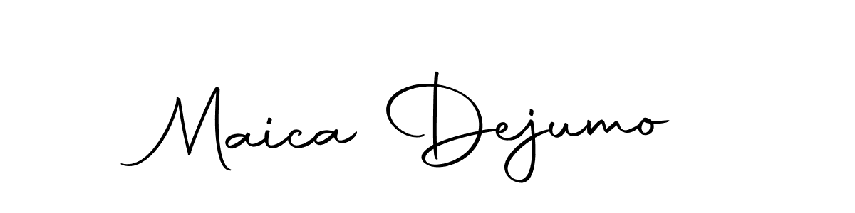 Design your own signature with our free online signature maker. With this signature software, you can create a handwritten (Autography-DOLnW) signature for name Maica Dejumo. Maica Dejumo signature style 10 images and pictures png
