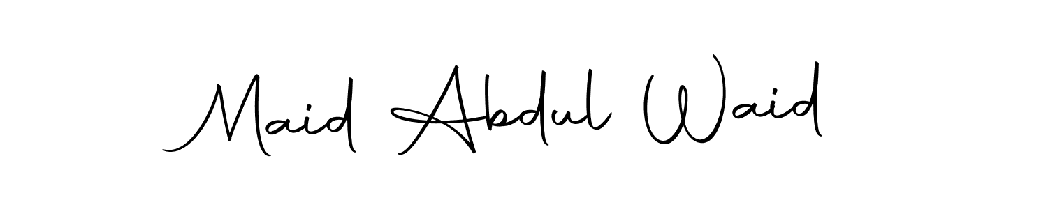 Also we have Maid Abdul Waid name is the best signature style. Create professional handwritten signature collection using Autography-DOLnW autograph style. Maid Abdul Waid signature style 10 images and pictures png