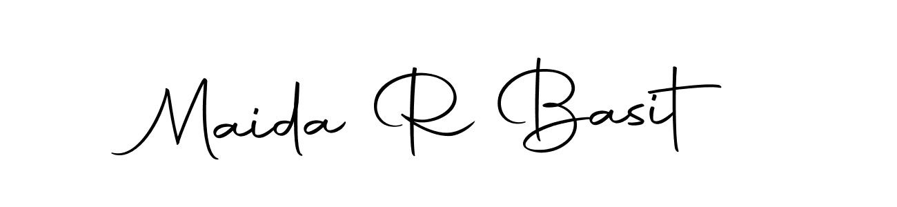 Design your own signature with our free online signature maker. With this signature software, you can create a handwritten (Autography-DOLnW) signature for name Maida R Basit. Maida R Basit signature style 10 images and pictures png