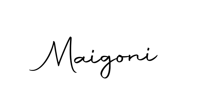 Create a beautiful signature design for name Maigoni. With this signature (Autography-DOLnW) fonts, you can make a handwritten signature for free. Maigoni signature style 10 images and pictures png