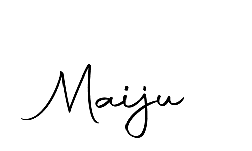 Use a signature maker to create a handwritten signature online. With this signature software, you can design (Autography-DOLnW) your own signature for name Maiju. Maiju signature style 10 images and pictures png