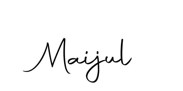 Use a signature maker to create a handwritten signature online. With this signature software, you can design (Autography-DOLnW) your own signature for name Maijul. Maijul signature style 10 images and pictures png