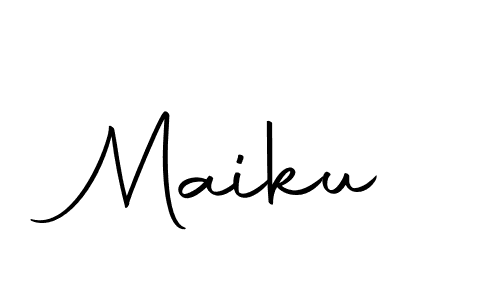The best way (Autography-DOLnW) to make a short signature is to pick only two or three words in your name. The name Maiku include a total of six letters. For converting this name. Maiku signature style 10 images and pictures png