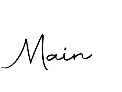 Use a signature maker to create a handwritten signature online. With this signature software, you can design (Autography-DOLnW) your own signature for name Main. Main signature style 10 images and pictures png