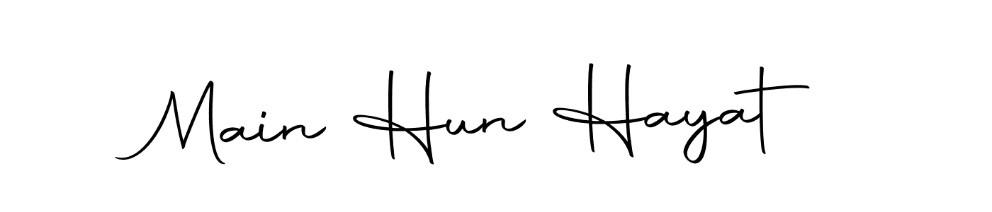 Use a signature maker to create a handwritten signature online. With this signature software, you can design (Autography-DOLnW) your own signature for name Main Hun Hayat. Main Hun Hayat signature style 10 images and pictures png