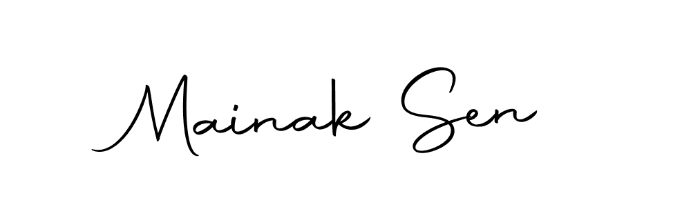 if you are searching for the best signature style for your name Mainak Sen. so please give up your signature search. here we have designed multiple signature styles  using Autography-DOLnW. Mainak Sen signature style 10 images and pictures png
