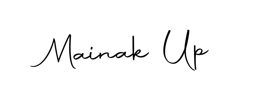 How to make Mainak Up name signature. Use Autography-DOLnW style for creating short signs online. This is the latest handwritten sign. Mainak Up signature style 10 images and pictures png