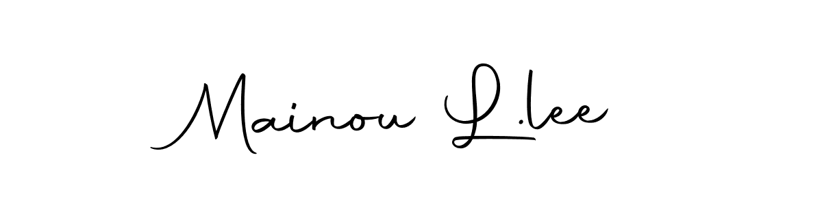 Once you've used our free online signature maker to create your best signature Autography-DOLnW style, it's time to enjoy all of the benefits that Mainou L.lee name signing documents. Mainou L.lee signature style 10 images and pictures png