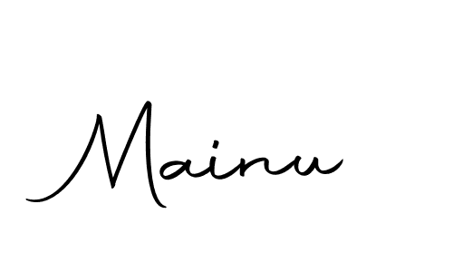 How to make Mainu signature? Autography-DOLnW is a professional autograph style. Create handwritten signature for Mainu name. Mainu signature style 10 images and pictures png