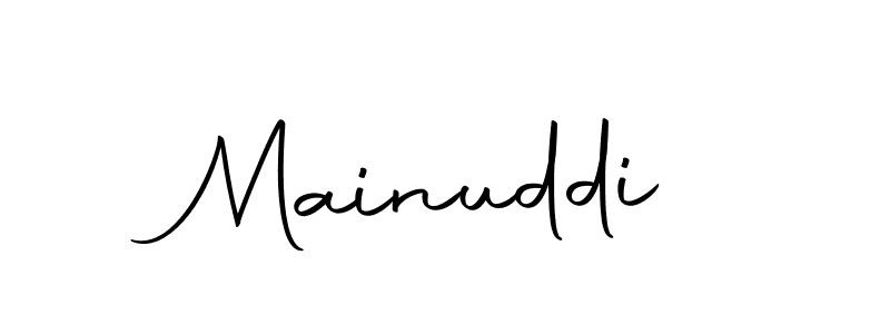 How to make Mainuddi name signature. Use Autography-DOLnW style for creating short signs online. This is the latest handwritten sign. Mainuddi signature style 10 images and pictures png