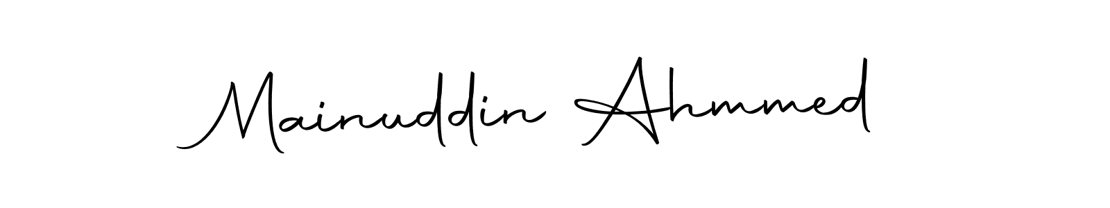 Use a signature maker to create a handwritten signature online. With this signature software, you can design (Autography-DOLnW) your own signature for name Mainuddin Ahmmed. Mainuddin Ahmmed signature style 10 images and pictures png