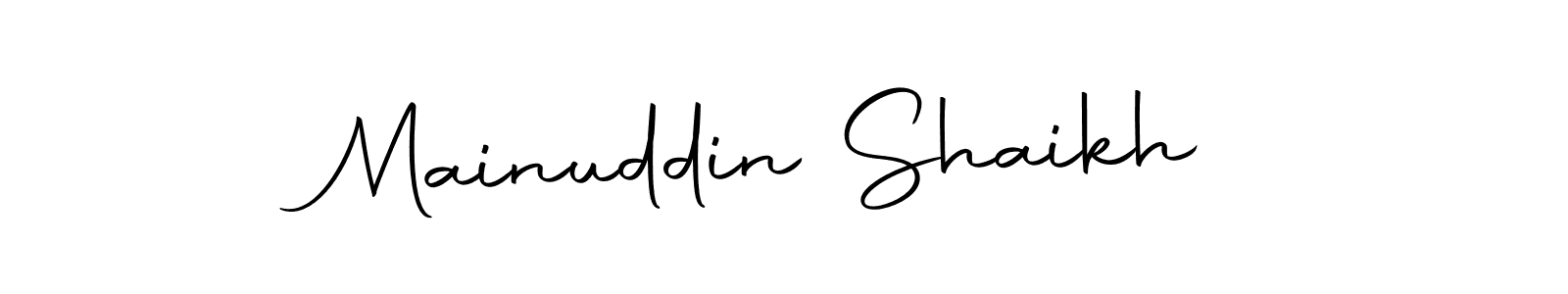 You should practise on your own different ways (Autography-DOLnW) to write your name (Mainuddin Shaikh) in signature. don't let someone else do it for you. Mainuddin Shaikh signature style 10 images and pictures png