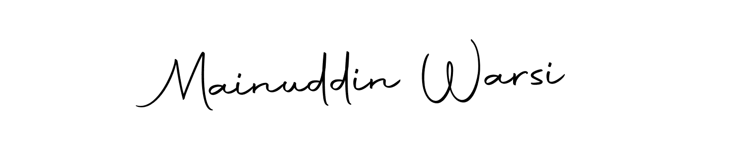 How to Draw Mainuddin Warsi signature style? Autography-DOLnW is a latest design signature styles for name Mainuddin Warsi. Mainuddin Warsi signature style 10 images and pictures png