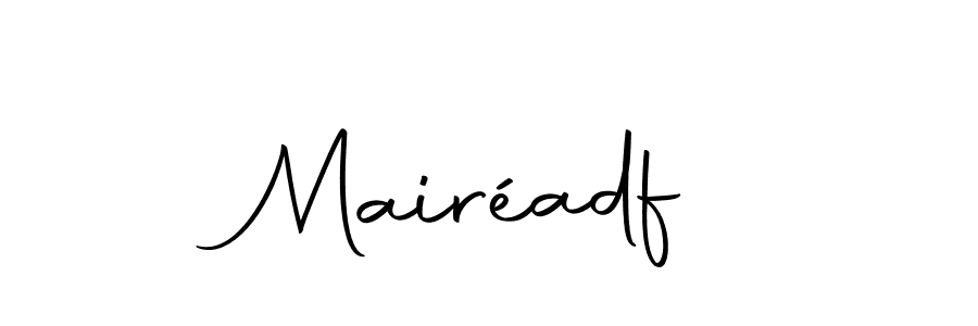 Autography-DOLnW is a professional signature style that is perfect for those who want to add a touch of class to their signature. It is also a great choice for those who want to make their signature more unique. Get Mairéadf name to fancy signature for free. Mairéadf signature style 10 images and pictures png