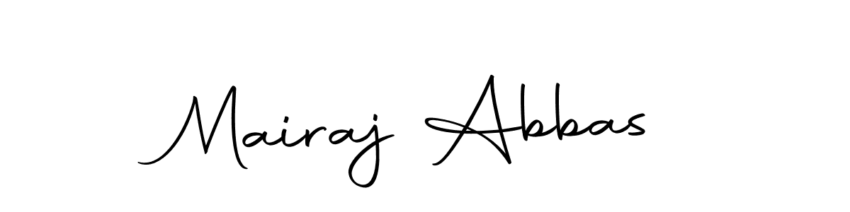 Create a beautiful signature design for name Mairaj Abbas. With this signature (Autography-DOLnW) fonts, you can make a handwritten signature for free. Mairaj Abbas signature style 10 images and pictures png