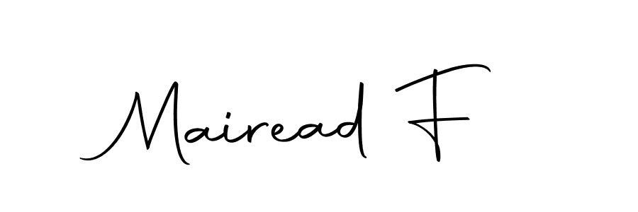 Use a signature maker to create a handwritten signature online. With this signature software, you can design (Autography-DOLnW) your own signature for name Mairead F. Mairead F signature style 10 images and pictures png