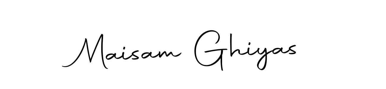 Use a signature maker to create a handwritten signature online. With this signature software, you can design (Autography-DOLnW) your own signature for name Maisam Ghiyas. Maisam Ghiyas signature style 10 images and pictures png