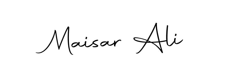 You should practise on your own different ways (Autography-DOLnW) to write your name (Maisar Ali) in signature. don't let someone else do it for you. Maisar Ali signature style 10 images and pictures png