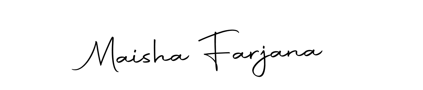 Here are the top 10 professional signature styles for the name Maisha Farjana. These are the best autograph styles you can use for your name. Maisha Farjana signature style 10 images and pictures png