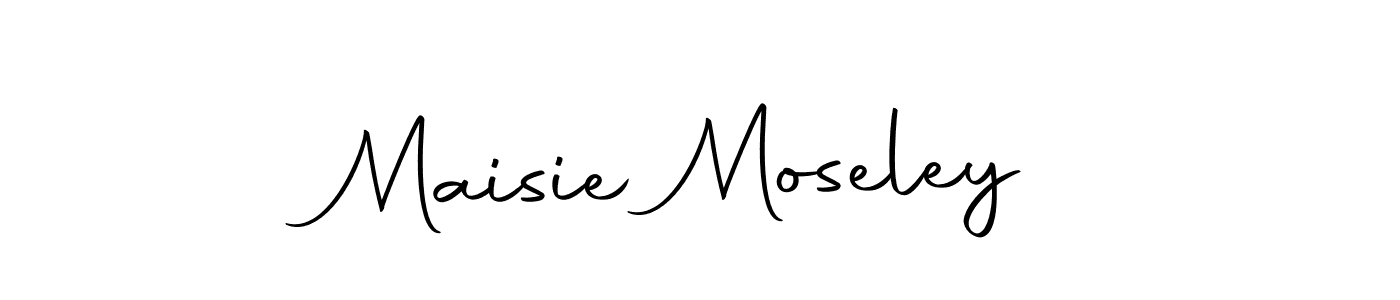 How to make Maisie Moseley name signature. Use Autography-DOLnW style for creating short signs online. This is the latest handwritten sign. Maisie Moseley signature style 10 images and pictures png