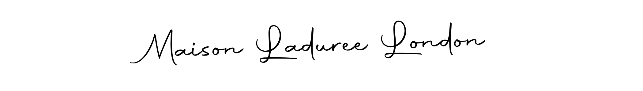 Similarly Autography-DOLnW is the best handwritten signature design. Signature creator online .You can use it as an online autograph creator for name Maison Laduree London. Maison Laduree London signature style 10 images and pictures png