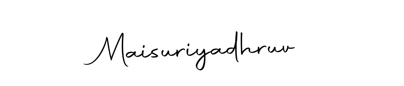 This is the best signature style for the Maisuriyadhruv name. Also you like these signature font (Autography-DOLnW). Mix name signature. Maisuriyadhruv signature style 10 images and pictures png