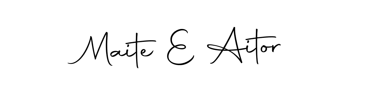 Maite E Aitor stylish signature style. Best Handwritten Sign (Autography-DOLnW) for my name. Handwritten Signature Collection Ideas for my name Maite E Aitor. Maite E Aitor signature style 10 images and pictures png