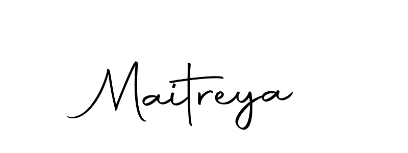 Create a beautiful signature design for name Maitreya. With this signature (Autography-DOLnW) fonts, you can make a handwritten signature for free. Maitreya signature style 10 images and pictures png