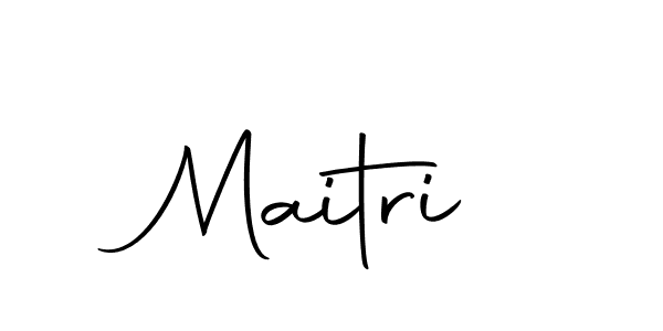 Design your own signature with our free online signature maker. With this signature software, you can create a handwritten (Autography-DOLnW) signature for name Maitri. Maitri signature style 10 images and pictures png