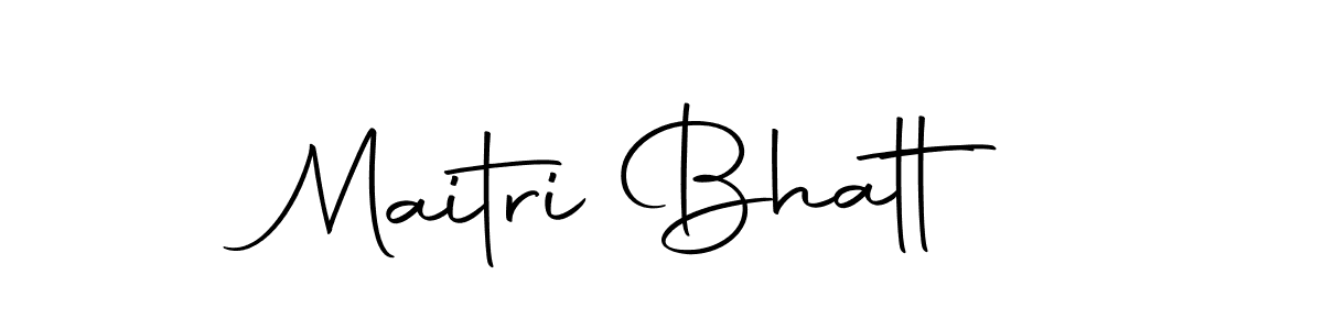 Create a beautiful signature design for name Maitri Bhatt. With this signature (Autography-DOLnW) fonts, you can make a handwritten signature for free. Maitri Bhatt signature style 10 images and pictures png