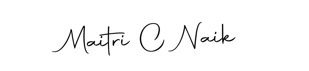 Maitri C Naik stylish signature style. Best Handwritten Sign (Autography-DOLnW) for my name. Handwritten Signature Collection Ideas for my name Maitri C Naik. Maitri C Naik signature style 10 images and pictures png