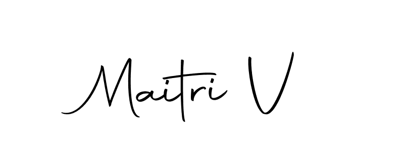 if you are searching for the best signature style for your name Maitri V. so please give up your signature search. here we have designed multiple signature styles  using Autography-DOLnW. Maitri V signature style 10 images and pictures png