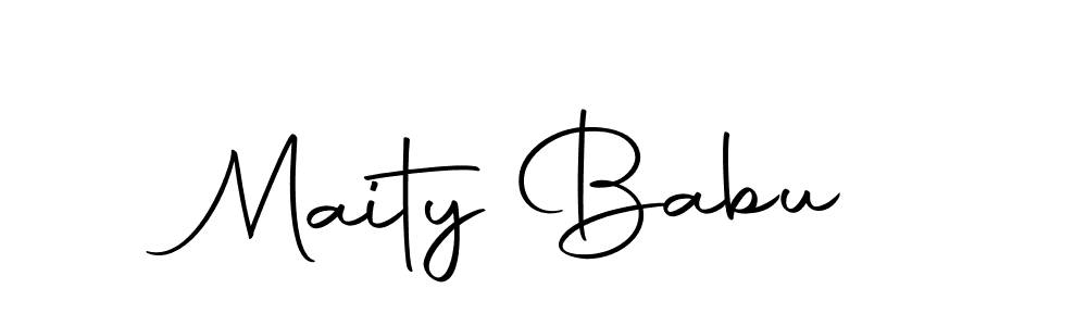 Use a signature maker to create a handwritten signature online. With this signature software, you can design (Autography-DOLnW) your own signature for name Maity Babu. Maity Babu signature style 10 images and pictures png