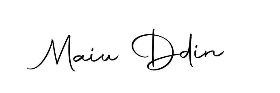 Make a beautiful signature design for name Maiu Ddin. Use this online signature maker to create a handwritten signature for free. Maiu Ddin signature style 10 images and pictures png