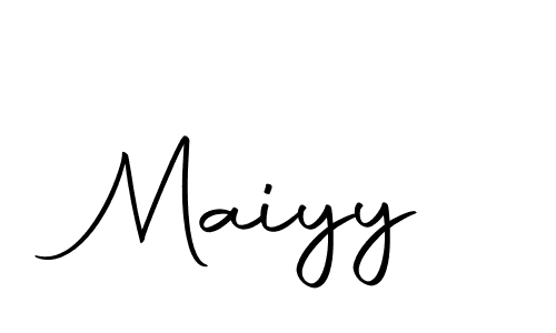 Design your own signature with our free online signature maker. With this signature software, you can create a handwritten (Autography-DOLnW) signature for name Maiyy. Maiyy signature style 10 images and pictures png