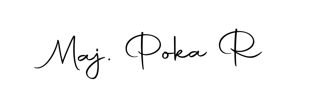 You should practise on your own different ways (Autography-DOLnW) to write your name (Maj. Poka R) in signature. don't let someone else do it for you. Maj. Poka R signature style 10 images and pictures png